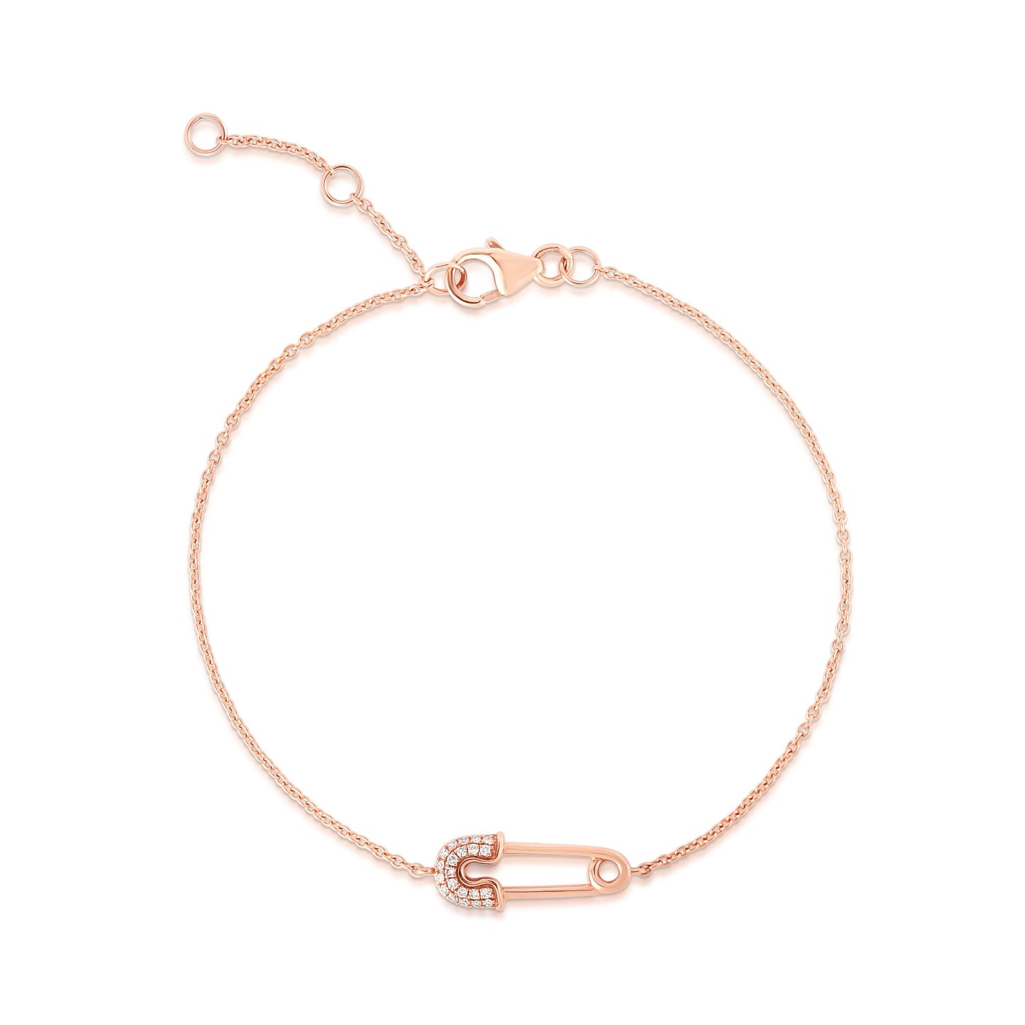 Ring Concierge Bracelets Diamond Safety Pin Bracelet