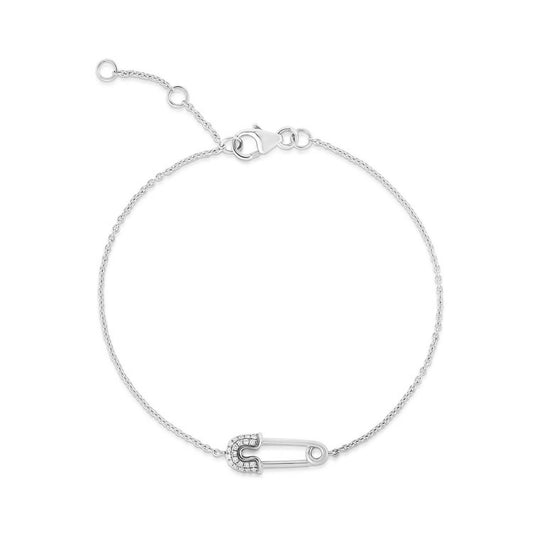 Ring Concierge Bracelets Diamond Safety Pin Bracelet