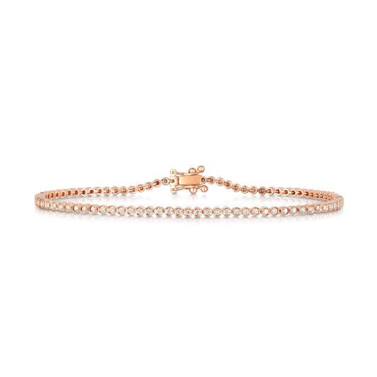 Diamond Bezel-Set Tennis Bracelet - Ring Concierge