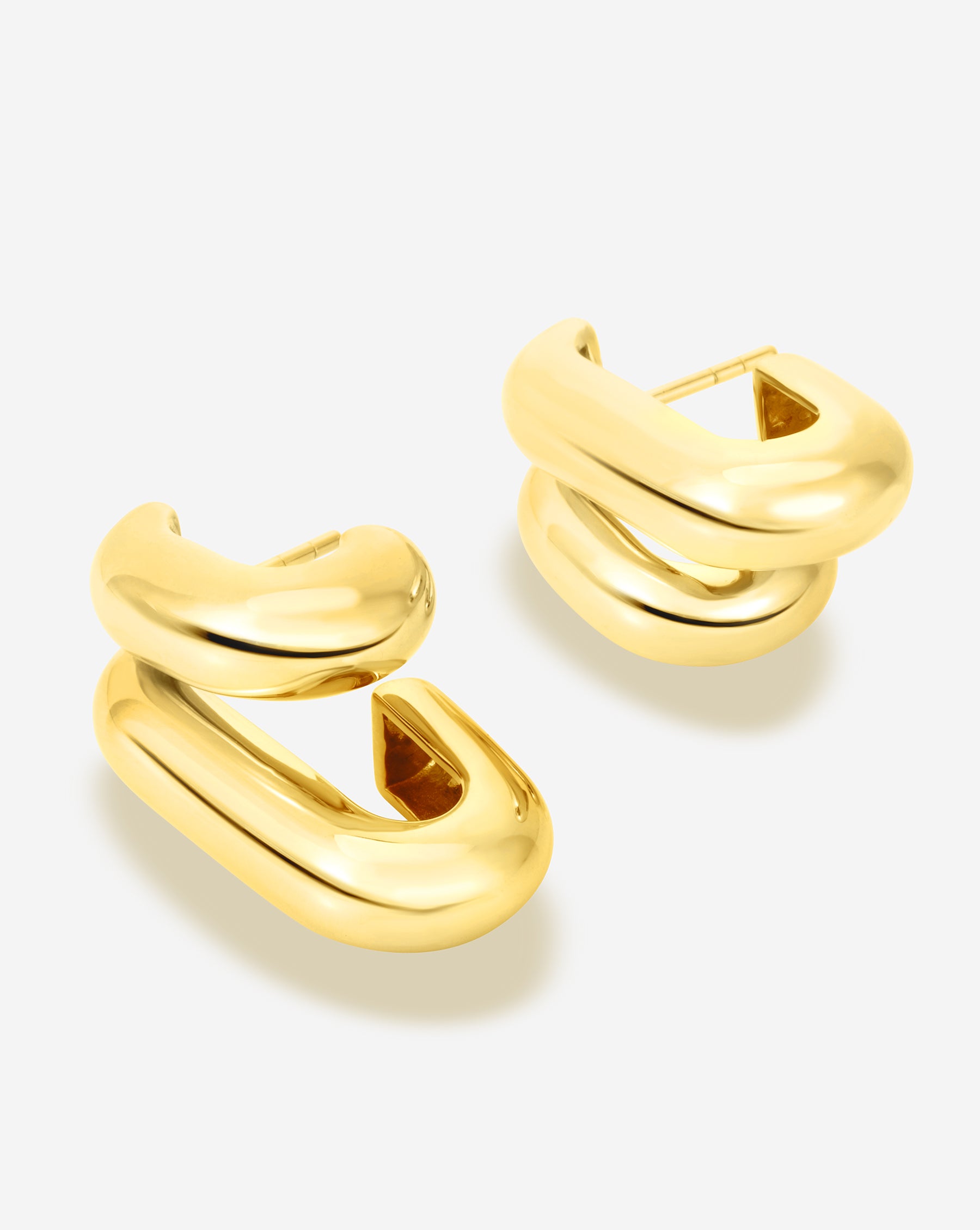 Ring Concierge Earrings Bold Gold Cloud Multi Hoops