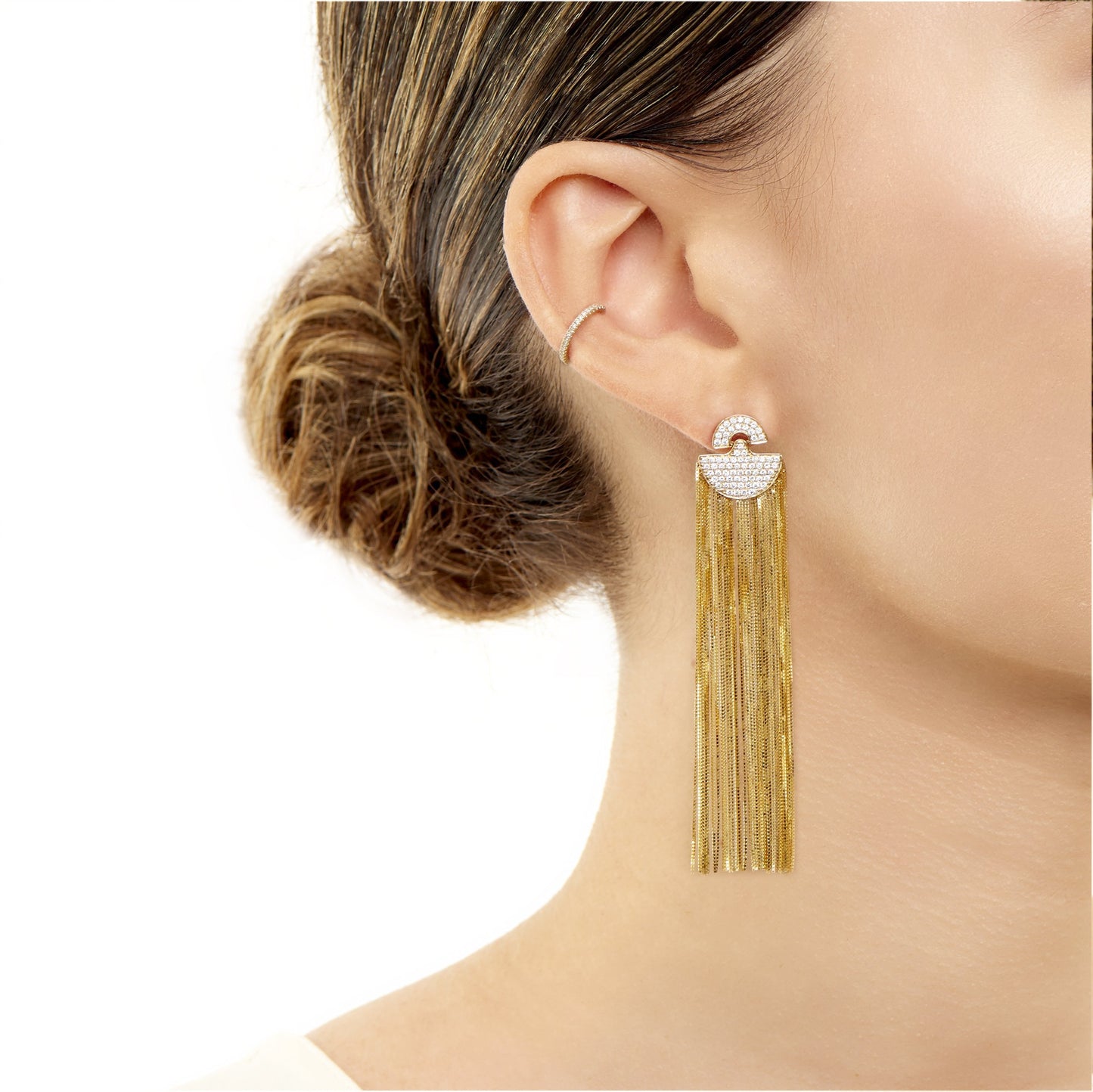 Ring Concierge Earrings Diamond Ear Cuff