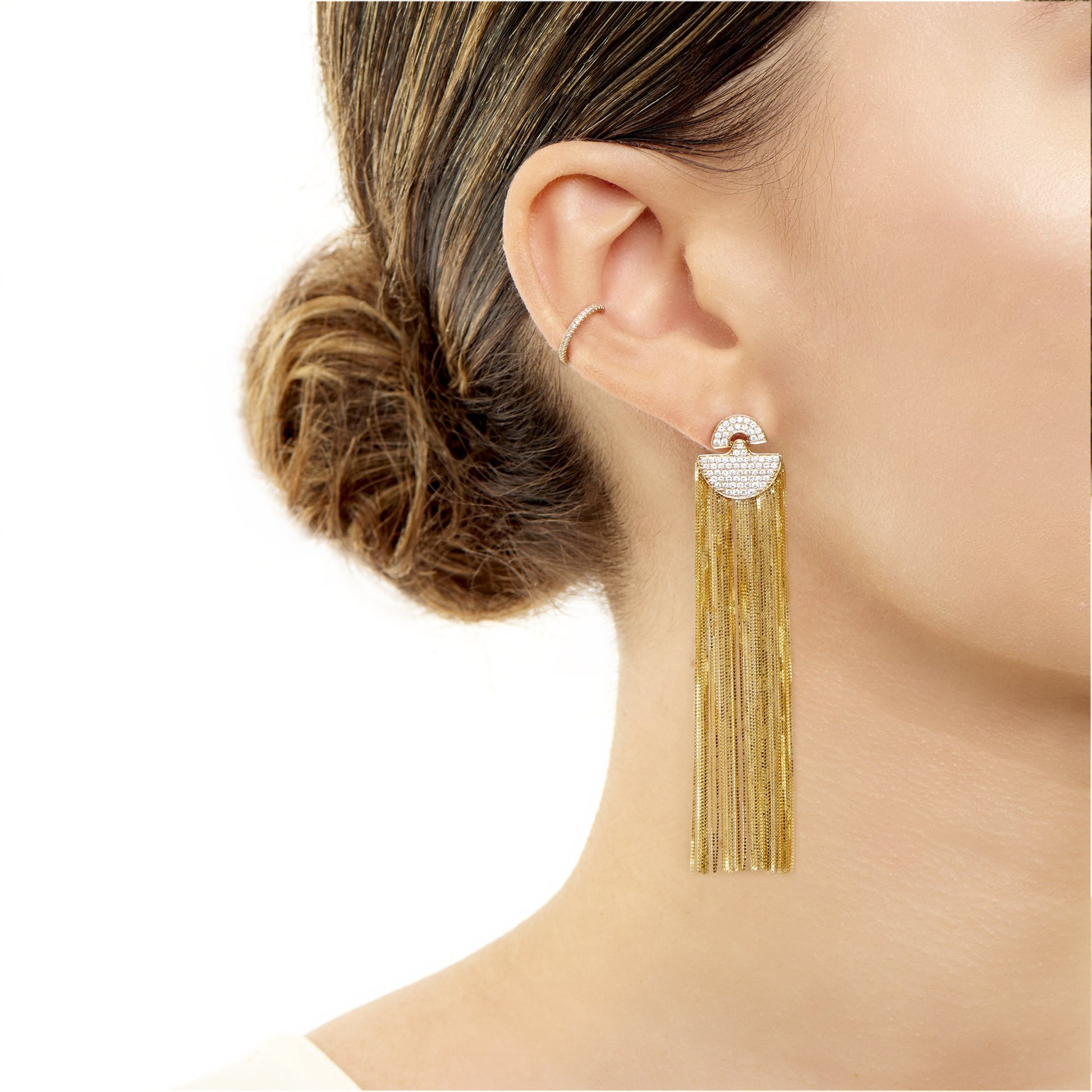 Ring Concierge Earrings Diamond Ear Cuff