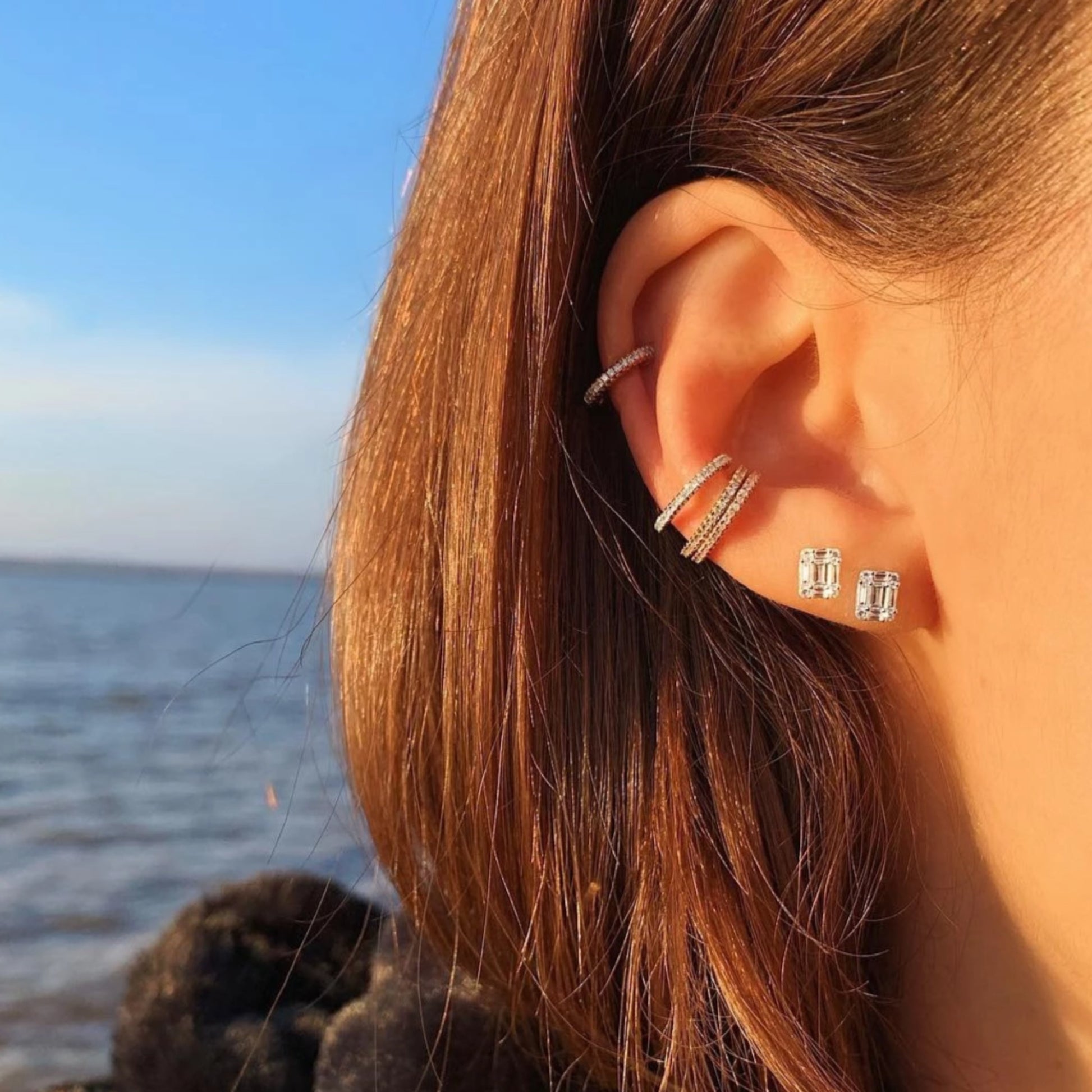 Ring Concierge Earrings Diamond Ear Cuff