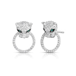 Ring Concierge Earrings Diamond Panther Studs