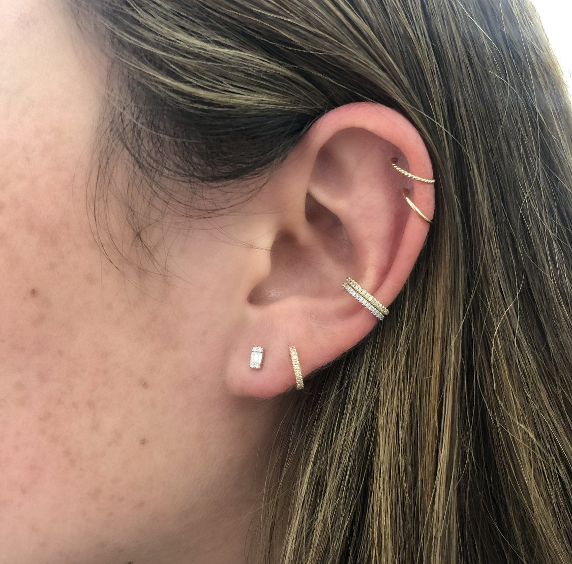 Emerald Illusion Mini Stud - Ring Concierge