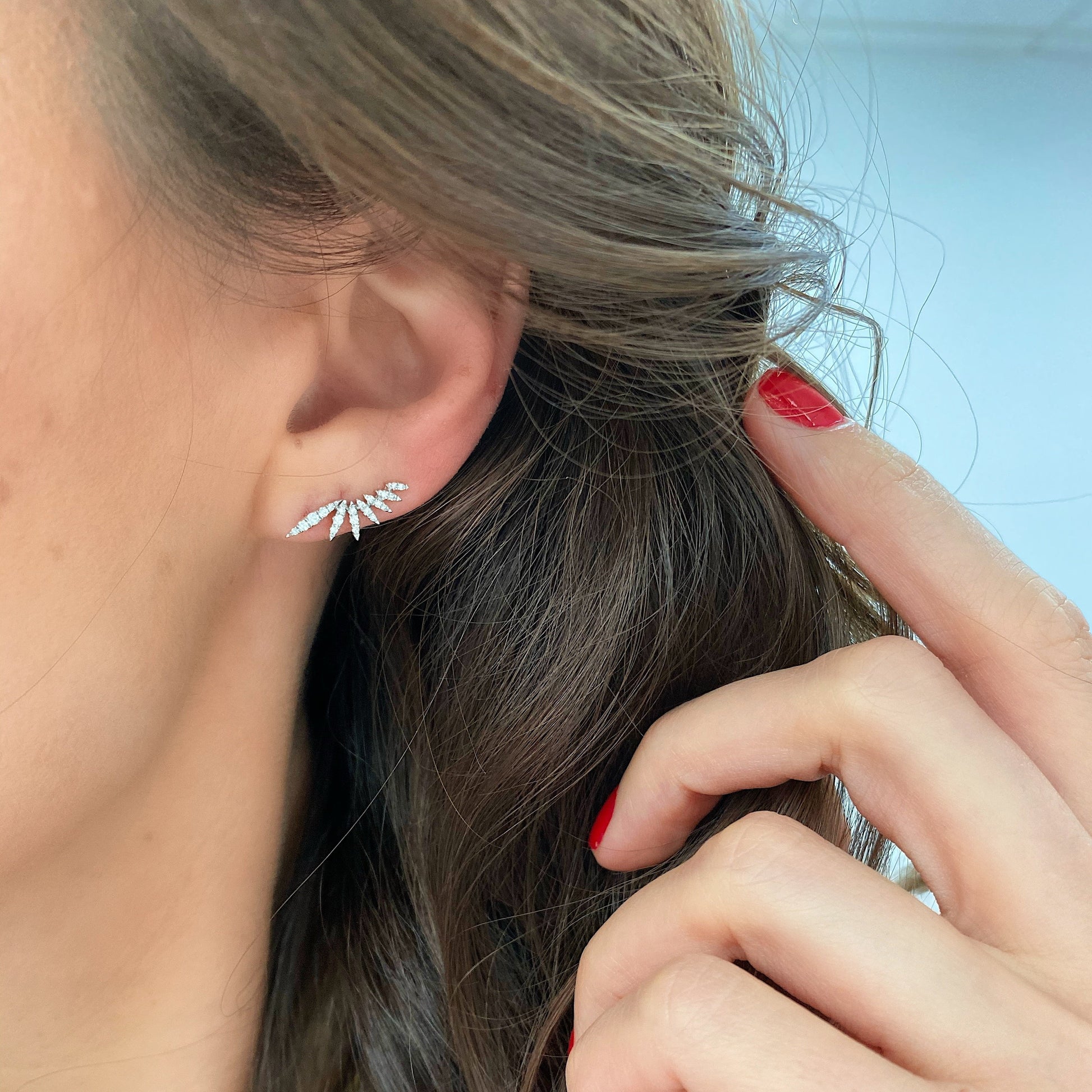 Ring Concierge Earrings Marquise Illusion Climber