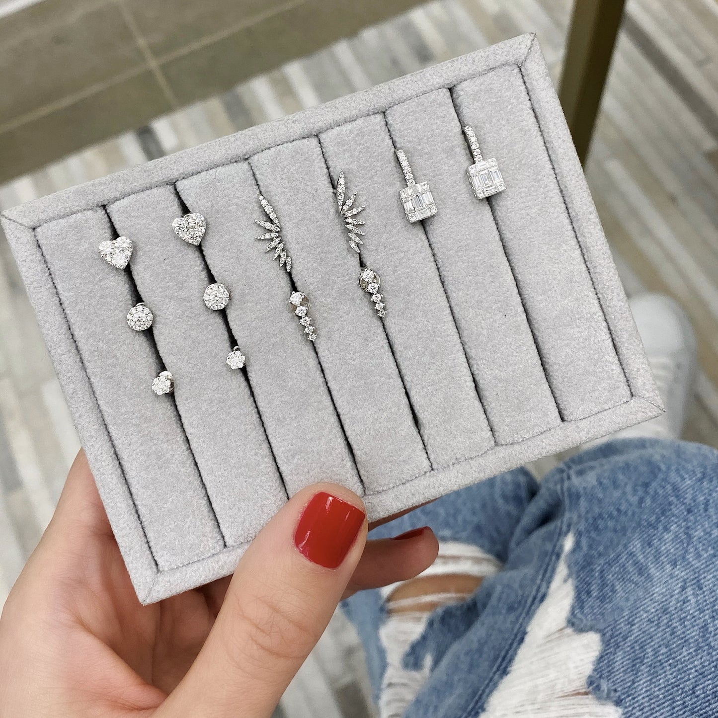 Ring Concierge Earrings Marquise Illusion Climber