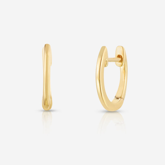 Ring Concierge Earrings Petite Gold Huggies