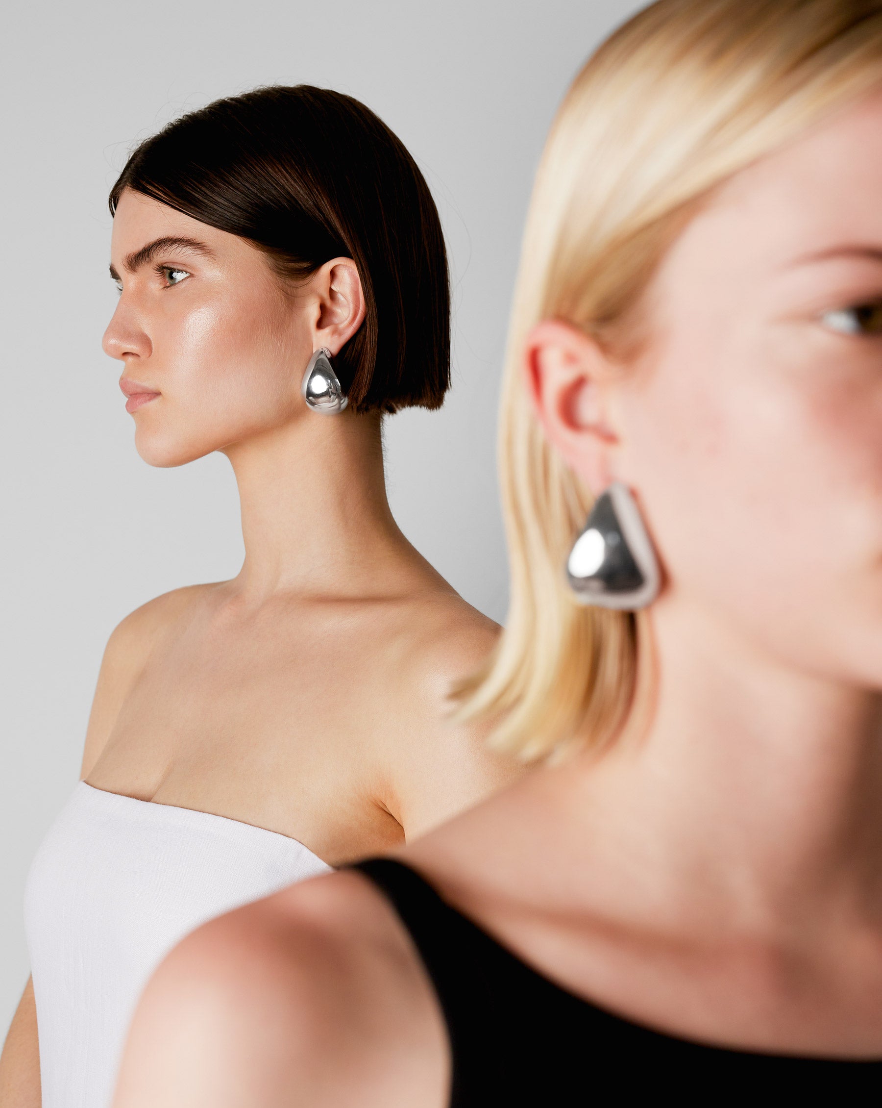 Ring Concierge Earrings Statement Sterling - Jumbo Cloud Earrings