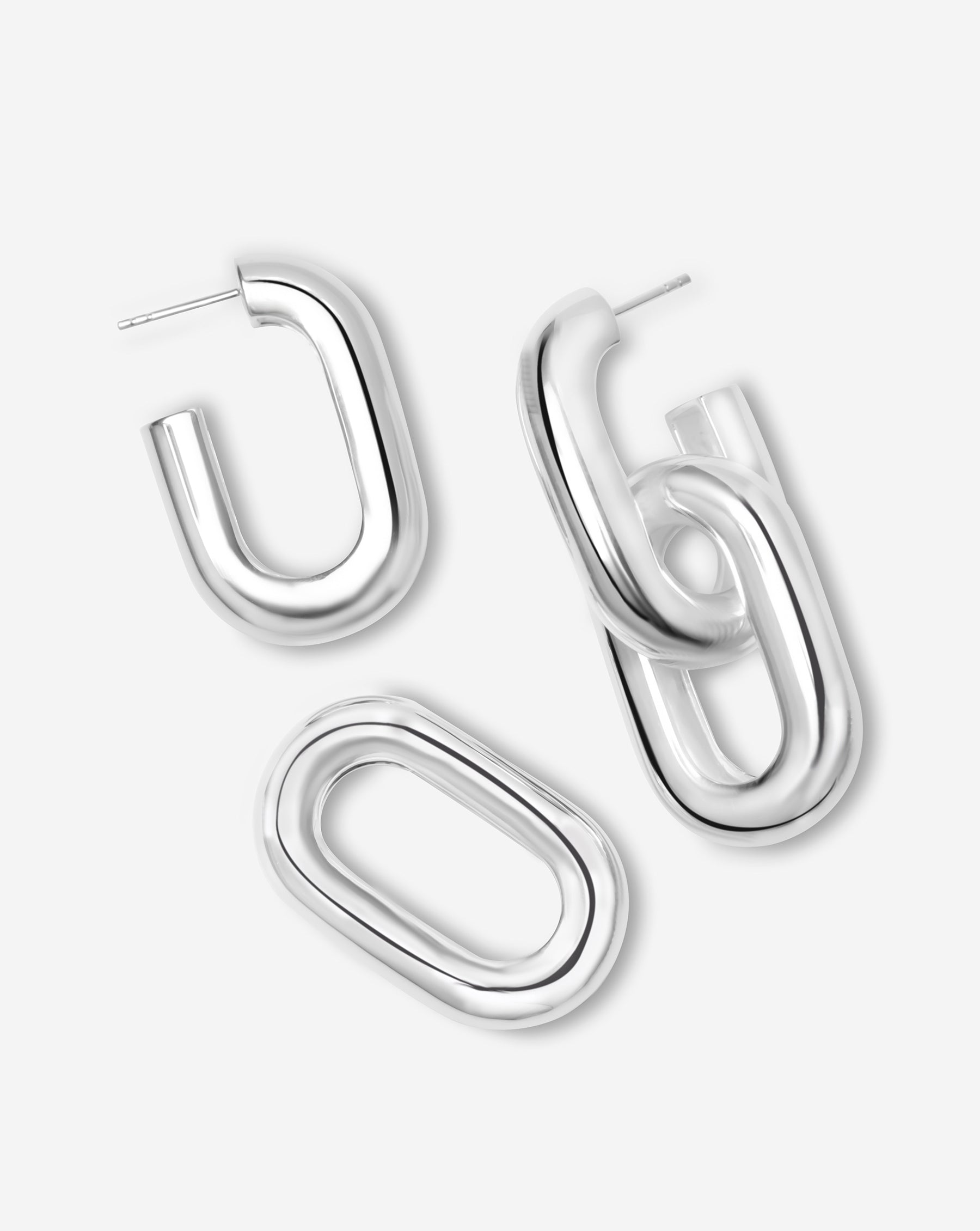 Ring Concierge Earrings Statement Sterling - Multiway Link Earrings