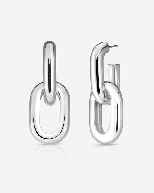 Ring Concierge Earrings Statement Sterling - Multiway Link Earrings