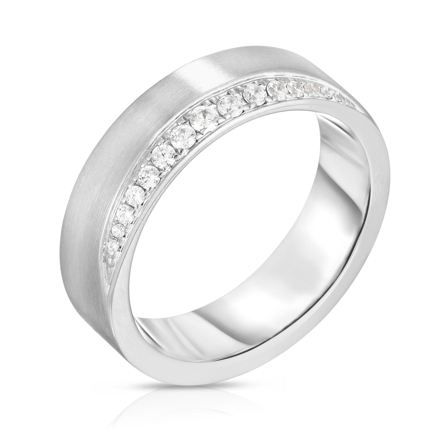 Diamond Edge Wedding Ring - Ring Concierge