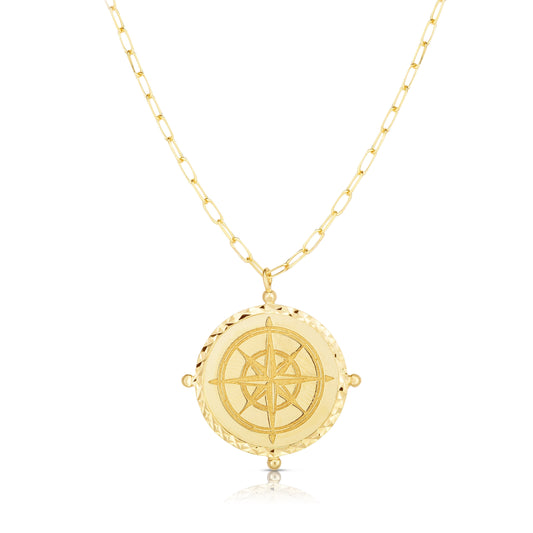 Ring Concierge Necklaces Compass Medallion Necklace