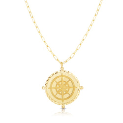 Ring Concierge Necklaces Compass Medallion Necklace