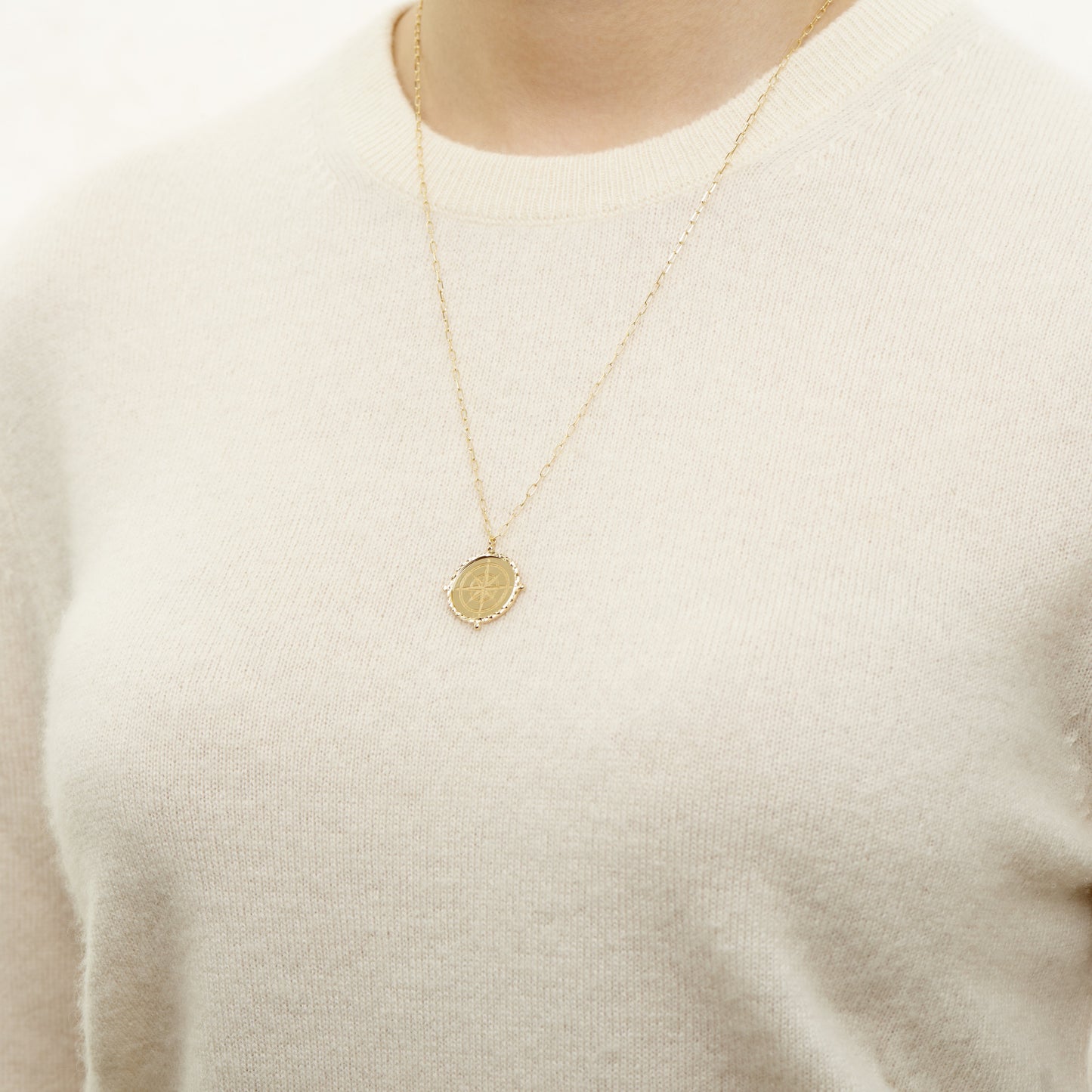 Ring Concierge Necklaces Compass Medallion Necklace