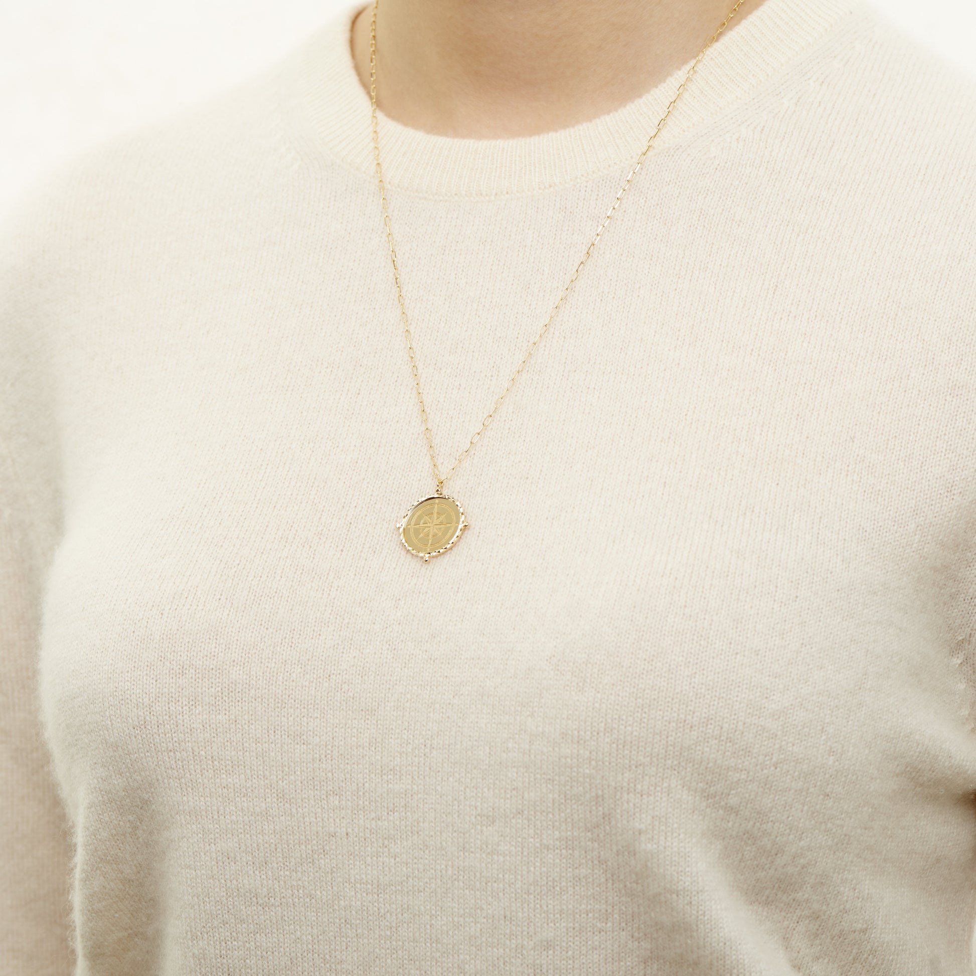 Ring Concierge Necklaces Compass Medallion Necklace