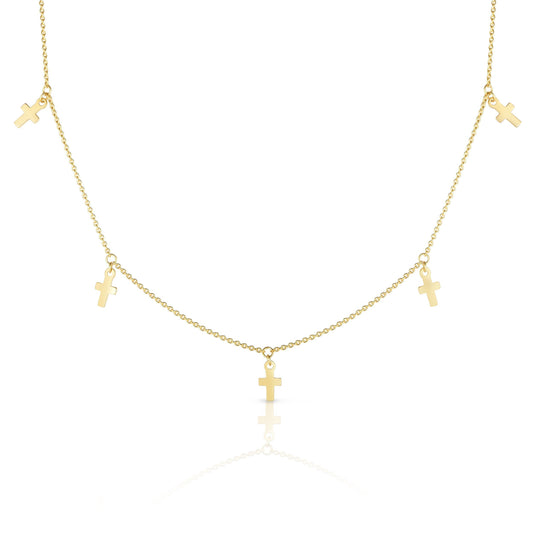 Cross Charm Choker - Ring Concierge