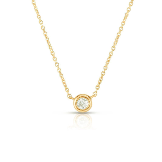 Ring Concierge Necklaces Diamond Bezel-Set Necklace