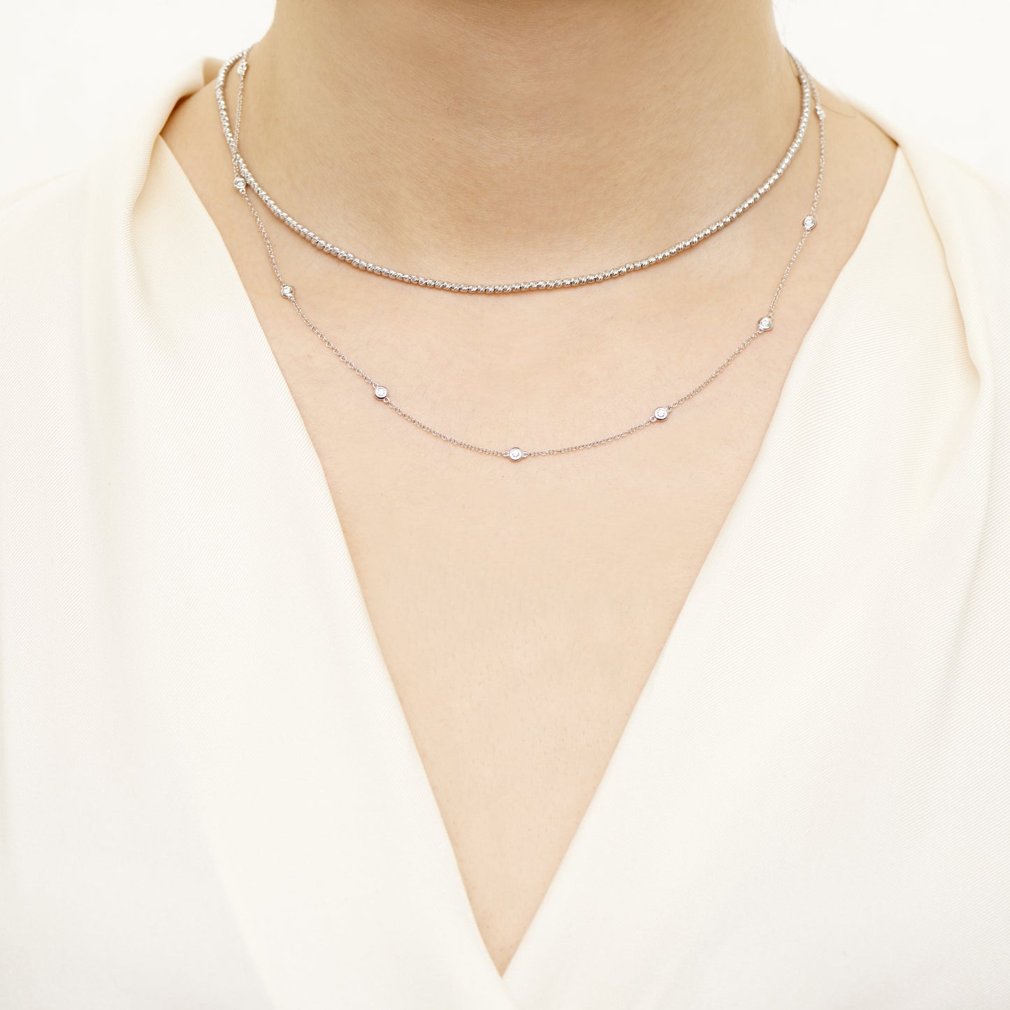 Ring Concierge Necklaces Diamond Station Necklace