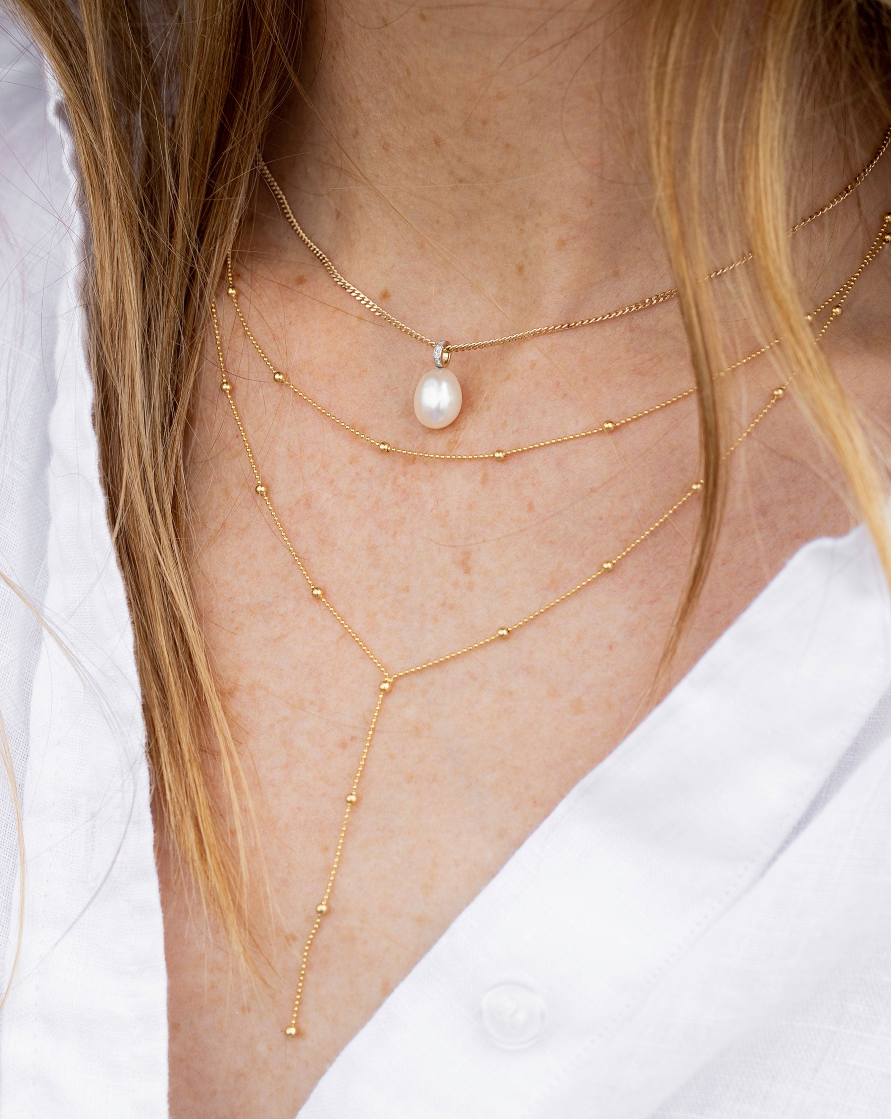 Ring Concierge Necklaces Organic Pearl Choker