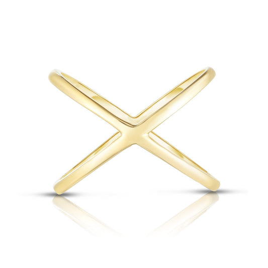 Gold X Ring - Ring Concierge