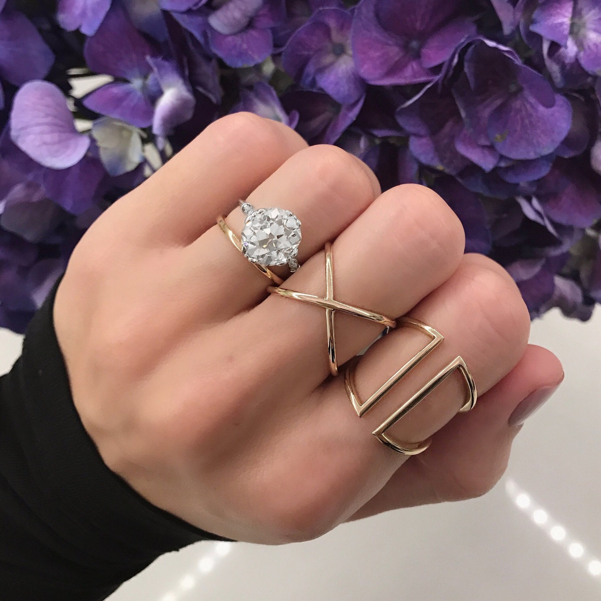 Gold X Ring - Ring Concierge