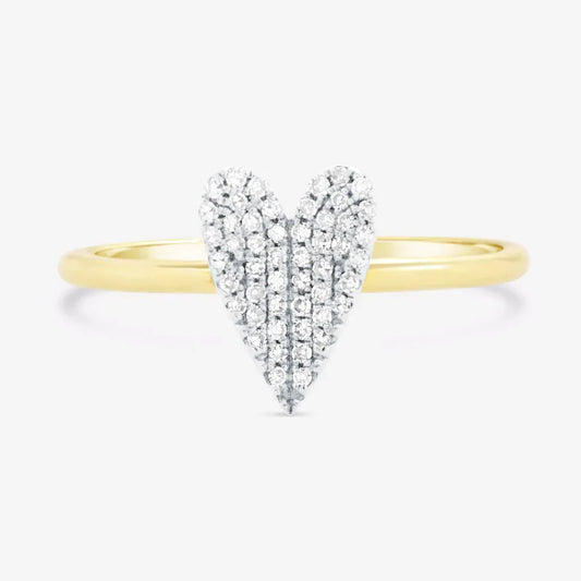Ring Concierge Rings 14k Yellow Gold / 5 Diamond Heart Ring