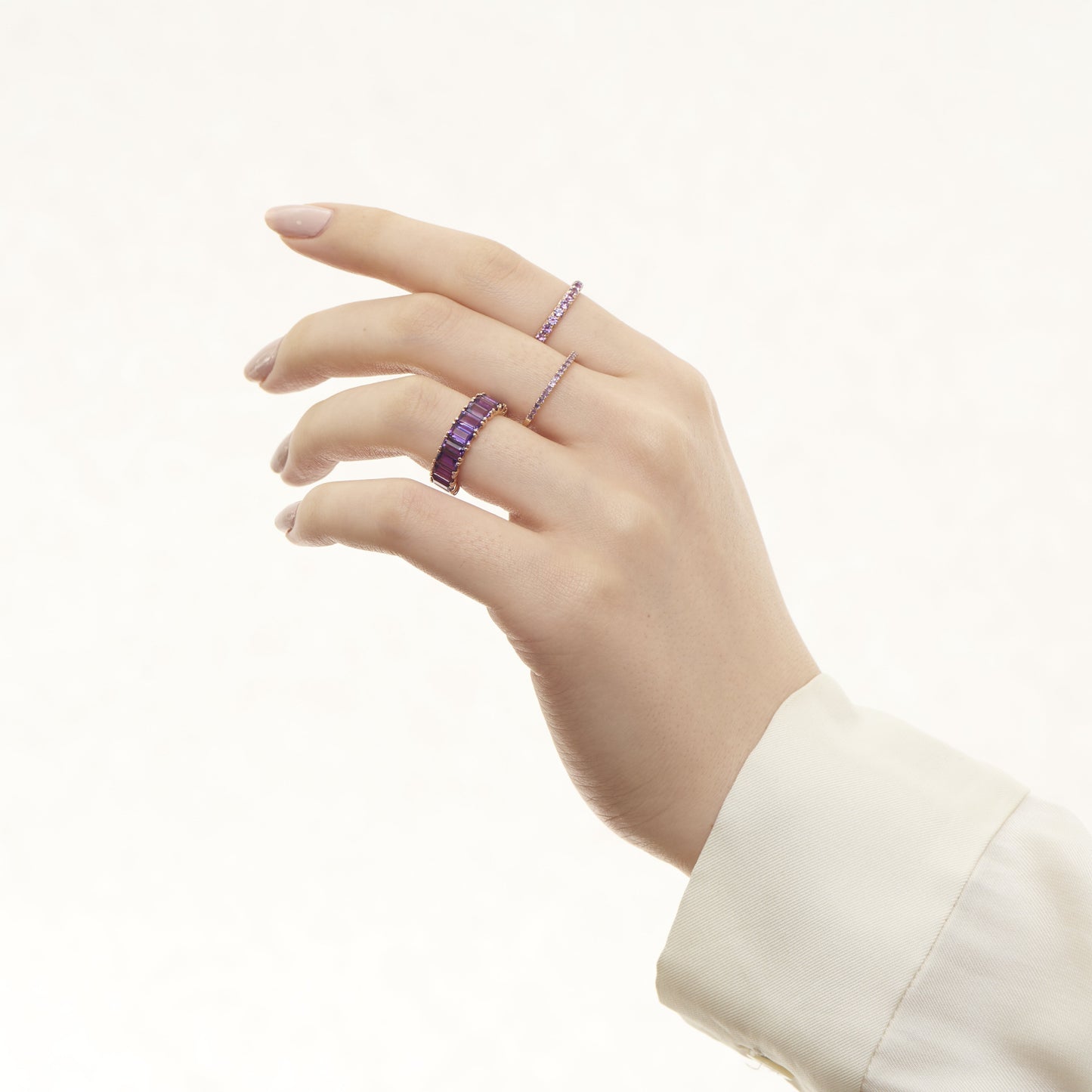 Ring Concierge Rings Amethyst Stackable Band *pre-sale*