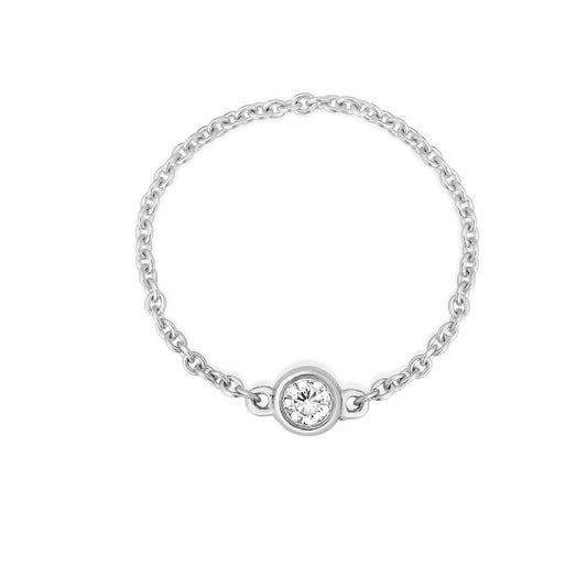 Ring Concierge Rings Diamond Bezel Chain Ring