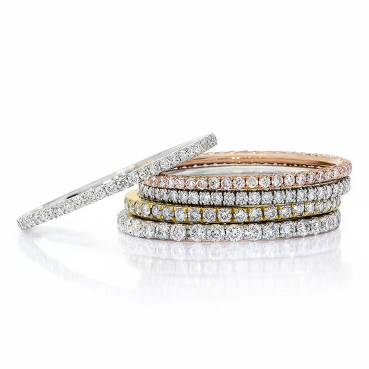 Micro Pavé Eternity Band | 18k Gold - Ring Concierge