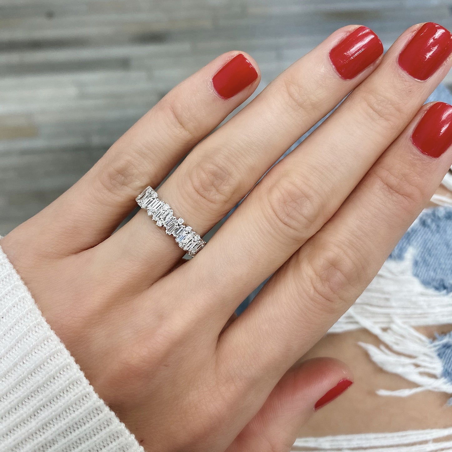Ring Concierge Rings Round + Baguette Diamond Band