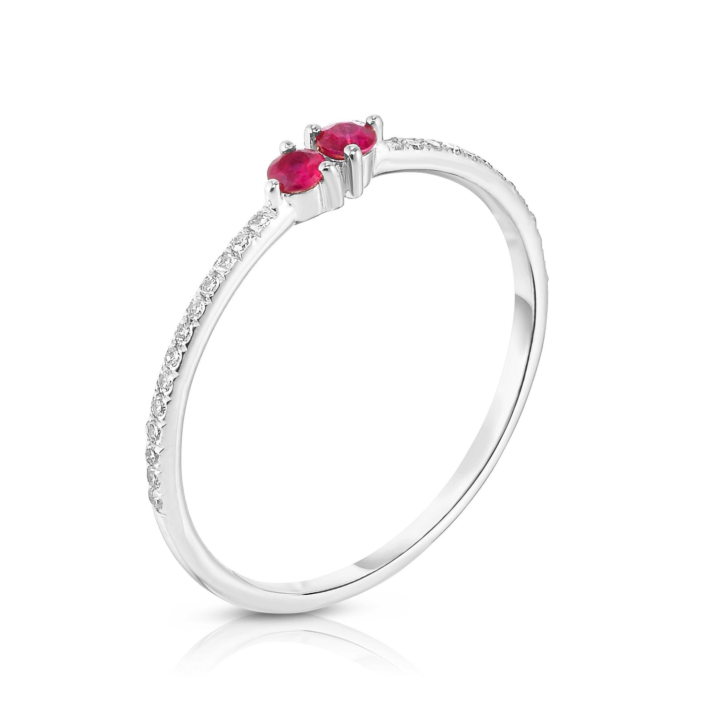 Ring Concierge Rings Ruby + Pavé Diamond Ring