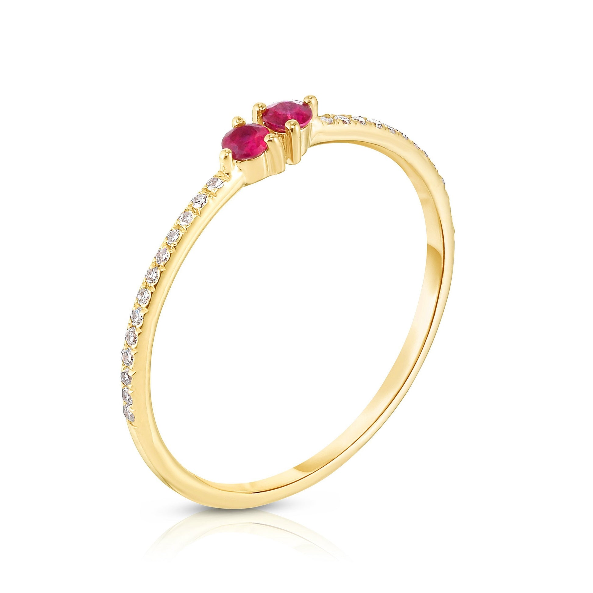 Ring Concierge Rings Ruby + Pavé Diamond Ring