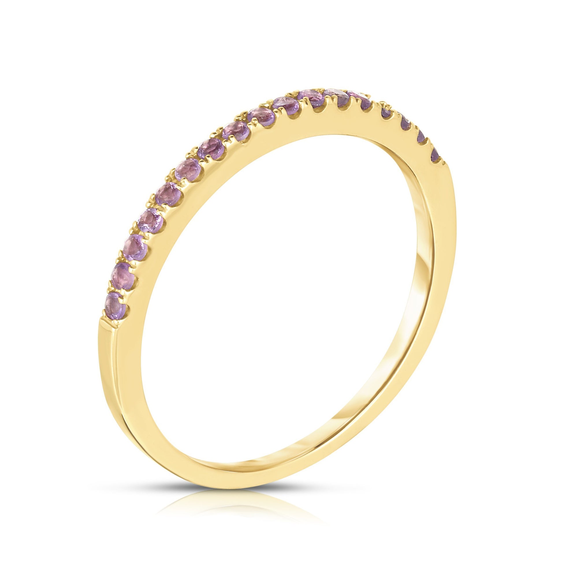 Ring Concierge Rings Stackable Pavé Amethyst Ring