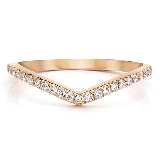 Curved Diamond Band - Ring Concierge