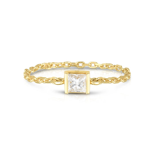 Yi Collection Rings 3 Princess Cut Diamond Chain Ring